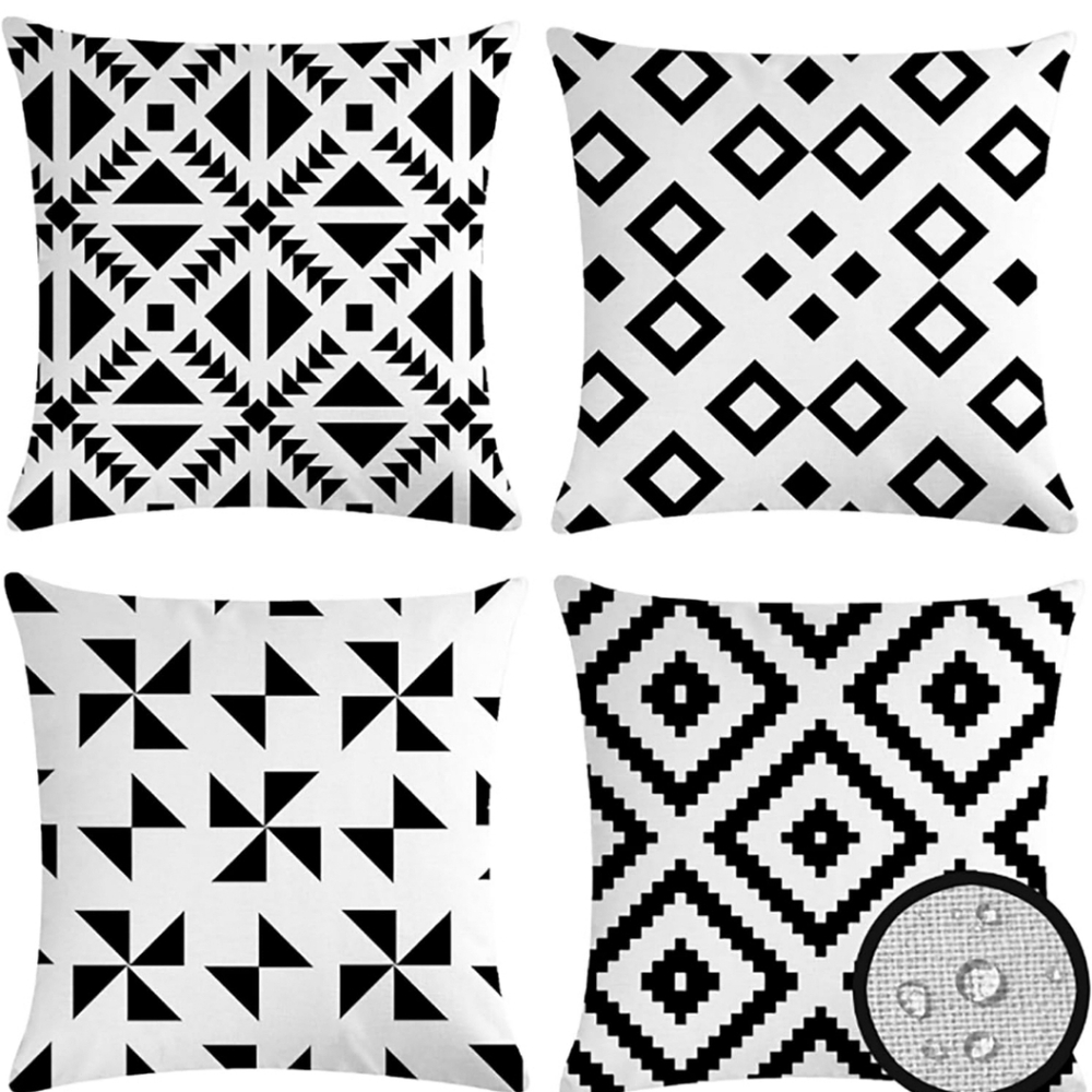 Set of 4 Pillowcases Indoor/outdoor 20x20"